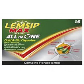Lemsip Max All in One Cold & Flu 16 Capsules 