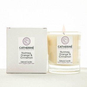 Natural Plant Wax Organic Candle Nutmeg Orange & Cinnamon 20cl (40 - 50 Hour burn)