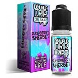 Vapouriz Double Drip Raspberry Sherbet 10ml e-liquid Nicotine Free