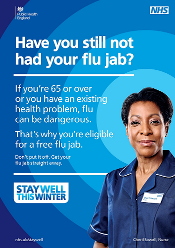 nhs flu jab posters