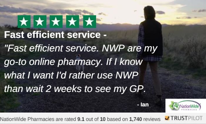 NationWide Pharmacies Customer Trust Pilot Review